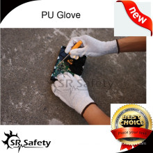 SRSAFETY en388 4131nylon-copper pu ESD guantes de trabajo de seguridad